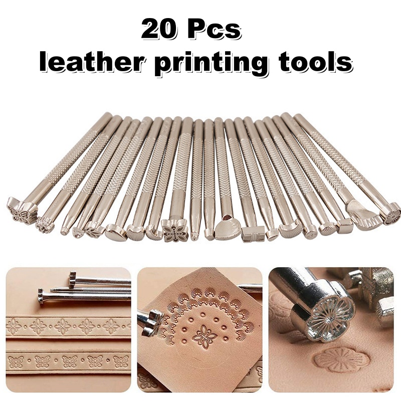Leather Stamp Set - Juego de 20 Herramientas para Estampado