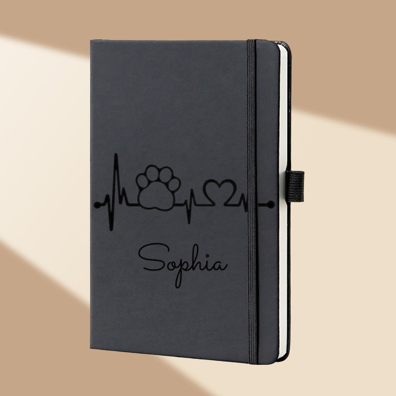 Leatherwork Journal - Cuaderno de Tapa Dura con Monograma
