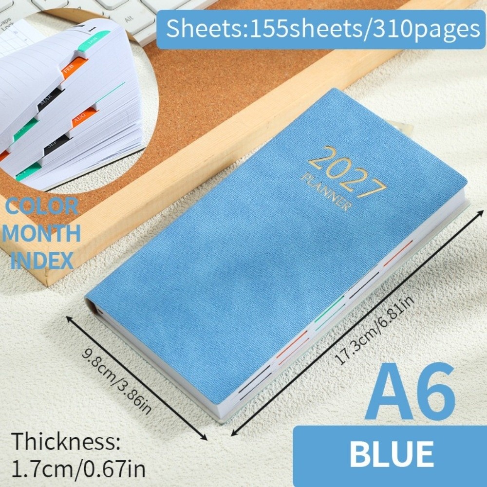 Leatherwork Journal - Agenda Diaria A6 2027 con Pestañas
