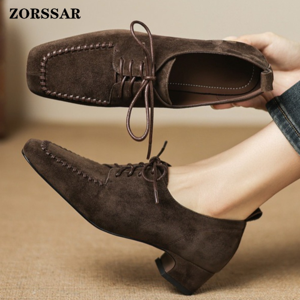 Leather Work For Kids - Zapatos Oxford de Mujer con Cordones,