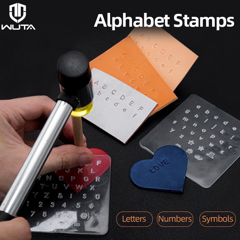 Leather Stamp Set - WUTA-Juego de sellos de números del