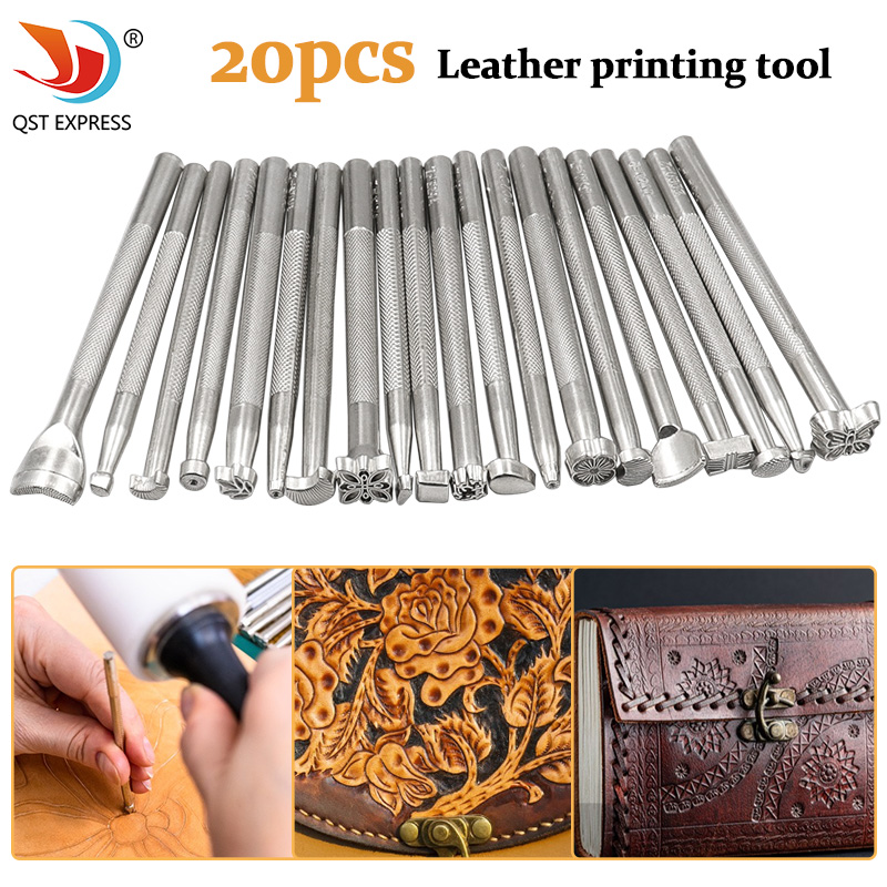 Leather Stamp Set - Kit de herramientas de impresión de