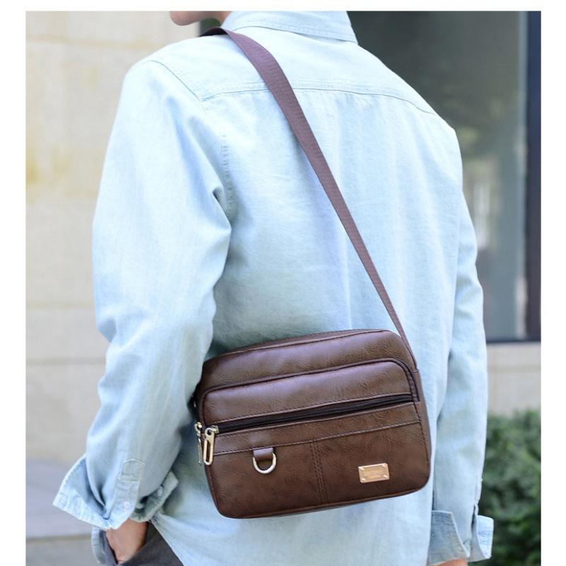 Bolso bandolera de cuero para  - Leather Work Bag Laptop reseña y precio