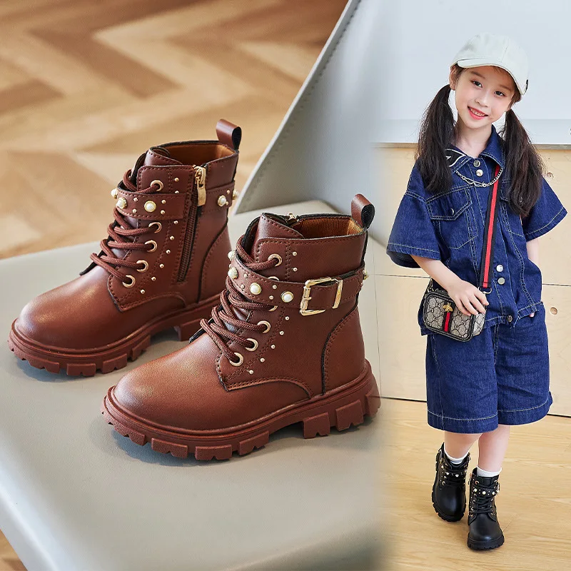 Botas Cortas de Invierno para  - Leather Work For Kids reseña y precio