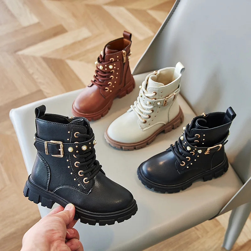Botas Cortas de Invierno para  - Leather Work For Kids reseña y precio