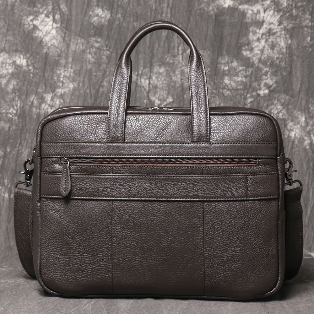 Maletín de Cuero Genuino para  - Leather Work Bag Laptop reseña y precio