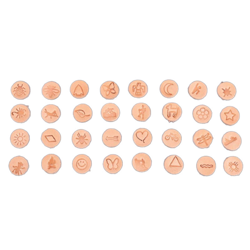 32 unids/set troquel de acero  - Leather Stamp Set reseña y precio