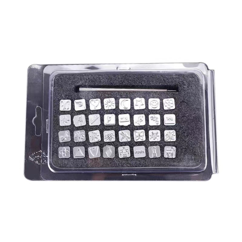 32 unids/set troquel de acero  - Leather Stamp Set reseña y precio