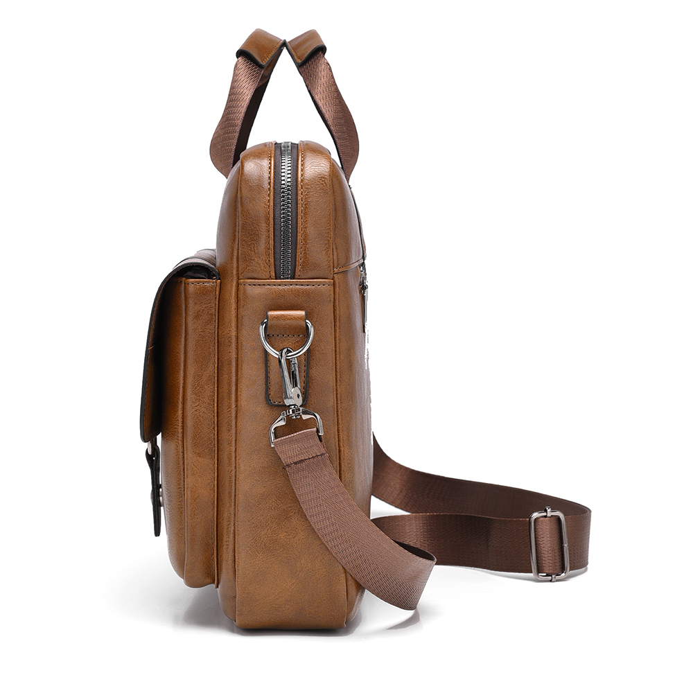Maletín de negocios para hombr - Leather Work Bag Laptop reseña y precio