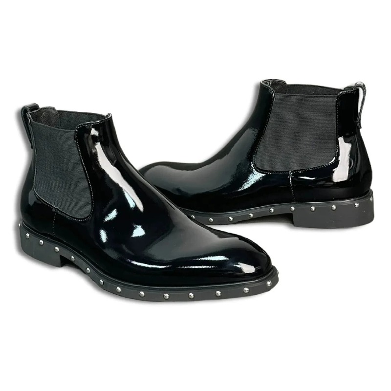 Botas Chelsea de Diseño con Pu - Leatherwork Rivets reseña y precio