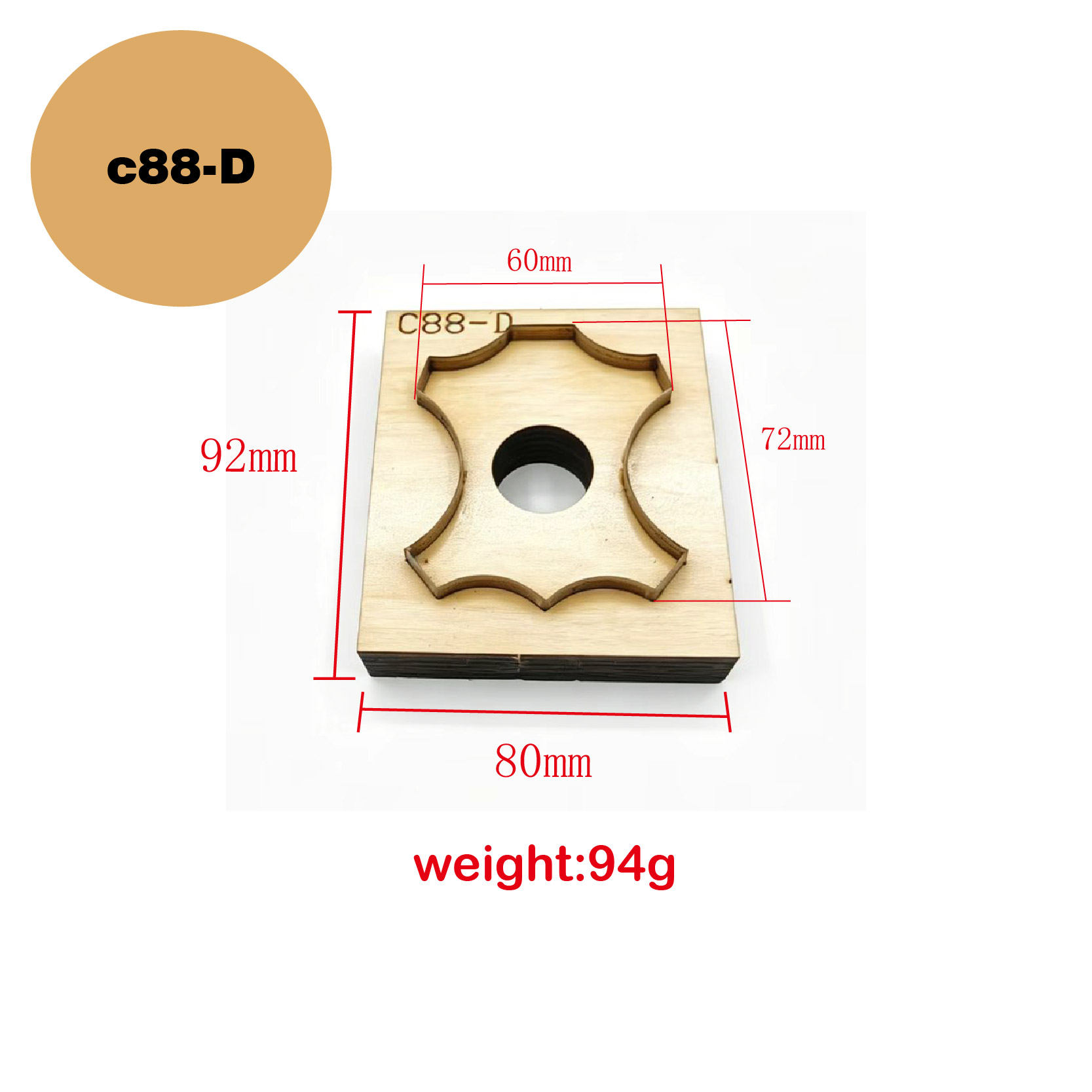 C88 Troquel de corte de cuero  - Leatherwork Projects reseña y precio