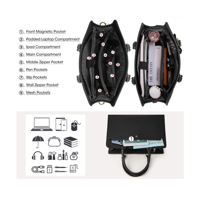 Bolso para ordenador portátil  - Leather Work Bag Laptop reseña y precio