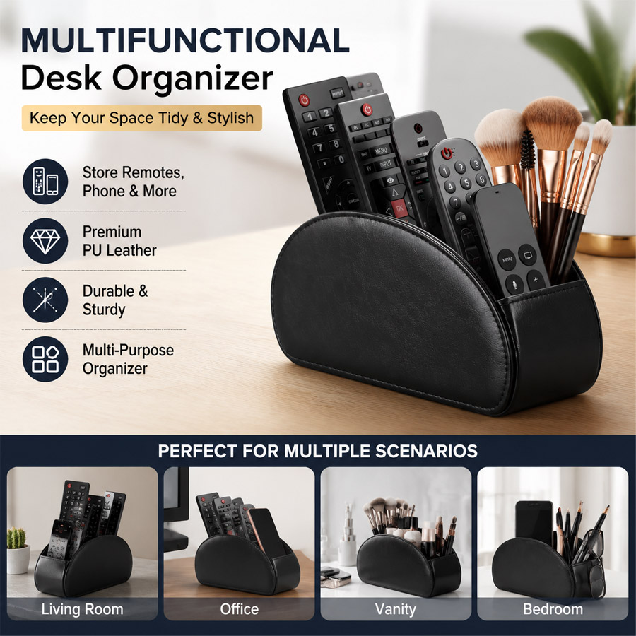 Organizador de Escritorio de C - Leatherwork Desk reseña y precio