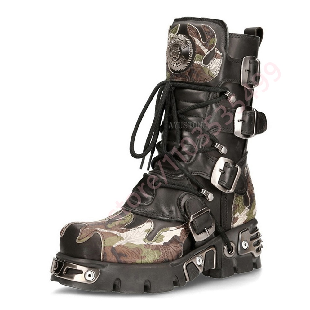 Botas de moto con hebilla de c - Leatherwork Rivets reseña y precio