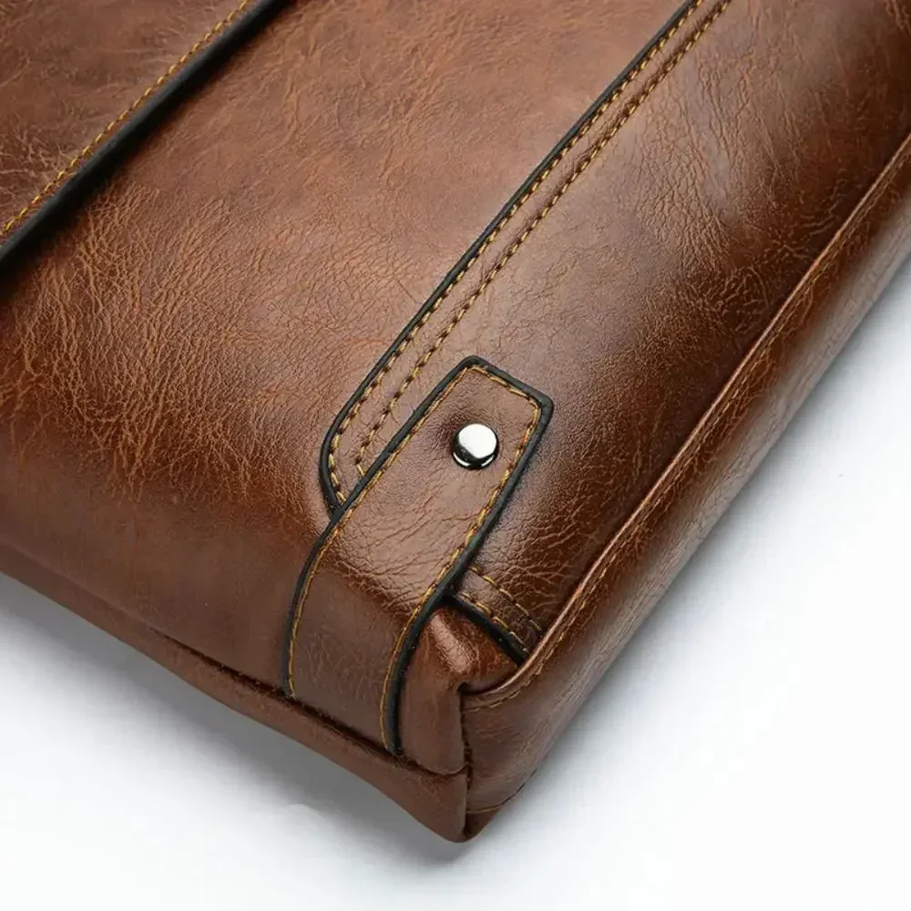 Maletín para hombre de cuero P - Leather Work Bag Laptop reseña y precio