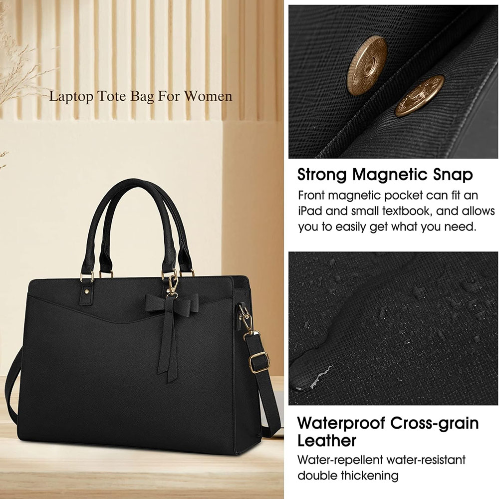 Bolso para Portátil para Mujer - Leather Work Bag Laptop reseña y precio