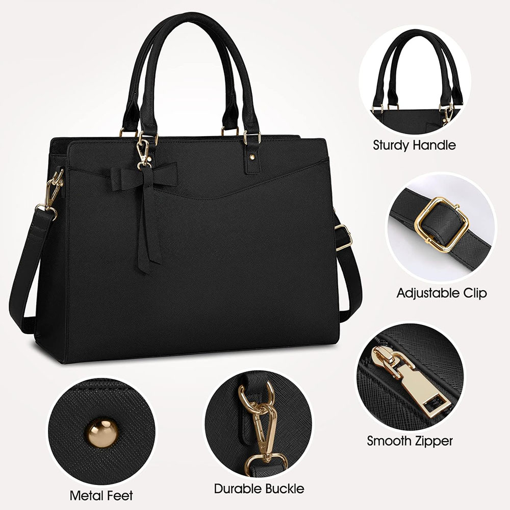 Bolso para Portátil para Mujer - Leather Work Bag Laptop reseña y precio