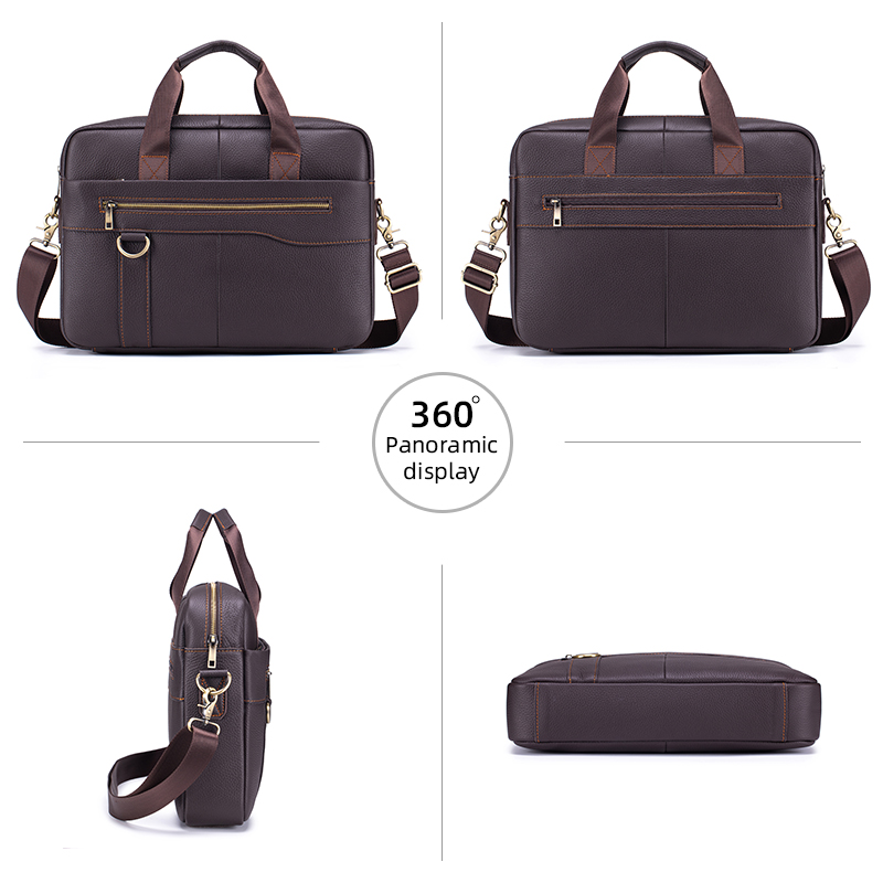 Maletín de Cuero Genuino Vinta - Leather Work Bag Laptop reseña y precio