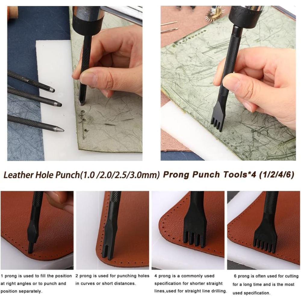 Herramientas de trabajo de cue - Leatherwork Or Leathercraft reseña y precio