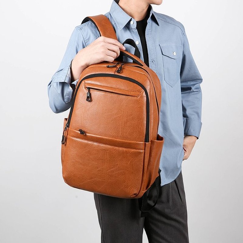 Mochila de cuero premium para  - Leather Work Bag Laptop reseña y precio