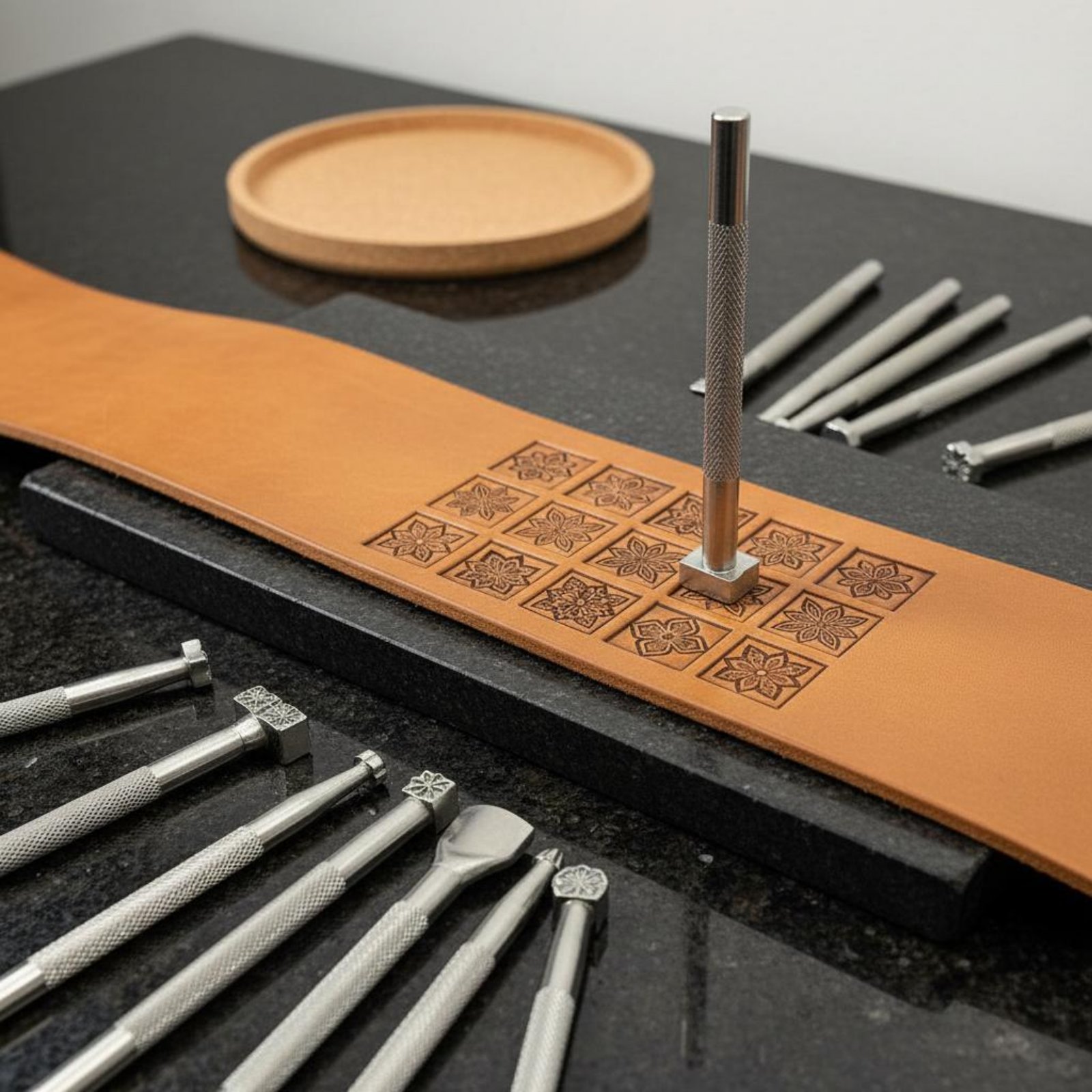 Juego de 20 Herramientas de Es - Leather Stamp Set reseña y precio