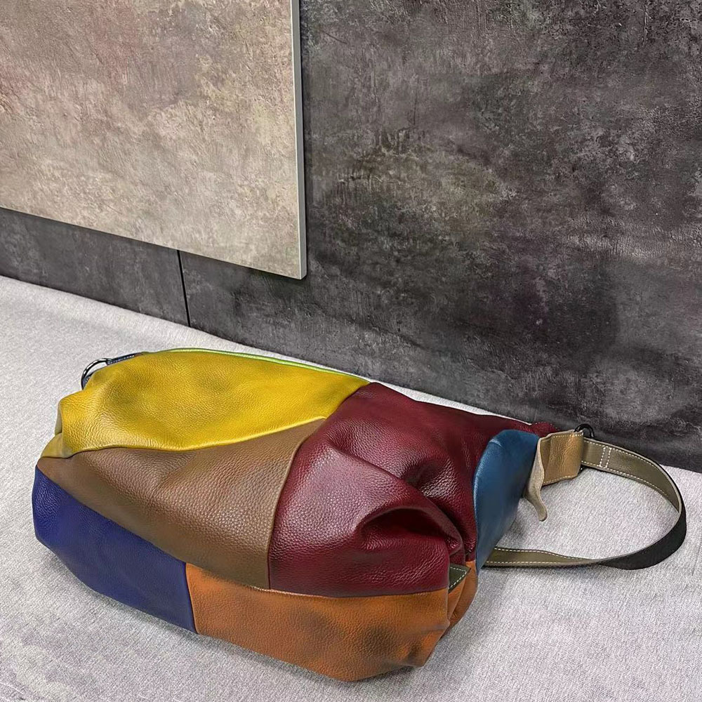 Bolso de hombro holgado de gra - Leather Work Bag Laptop reseña y precio