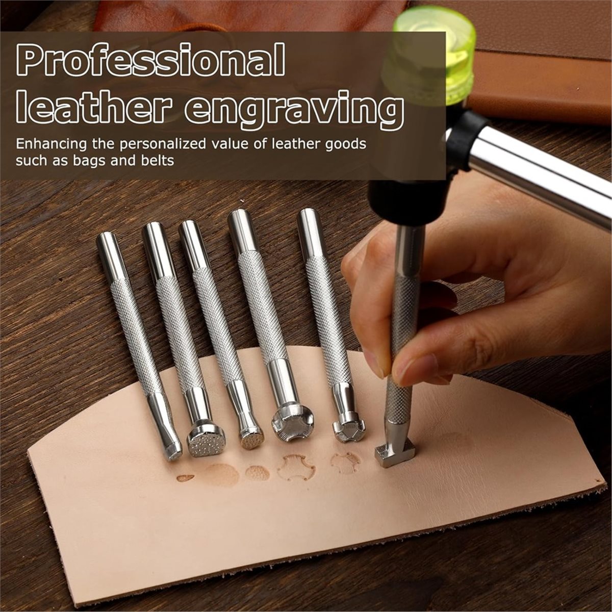 Gran Oferta 828: Juego de 6 He - Leather Stamp Set reseña y precio